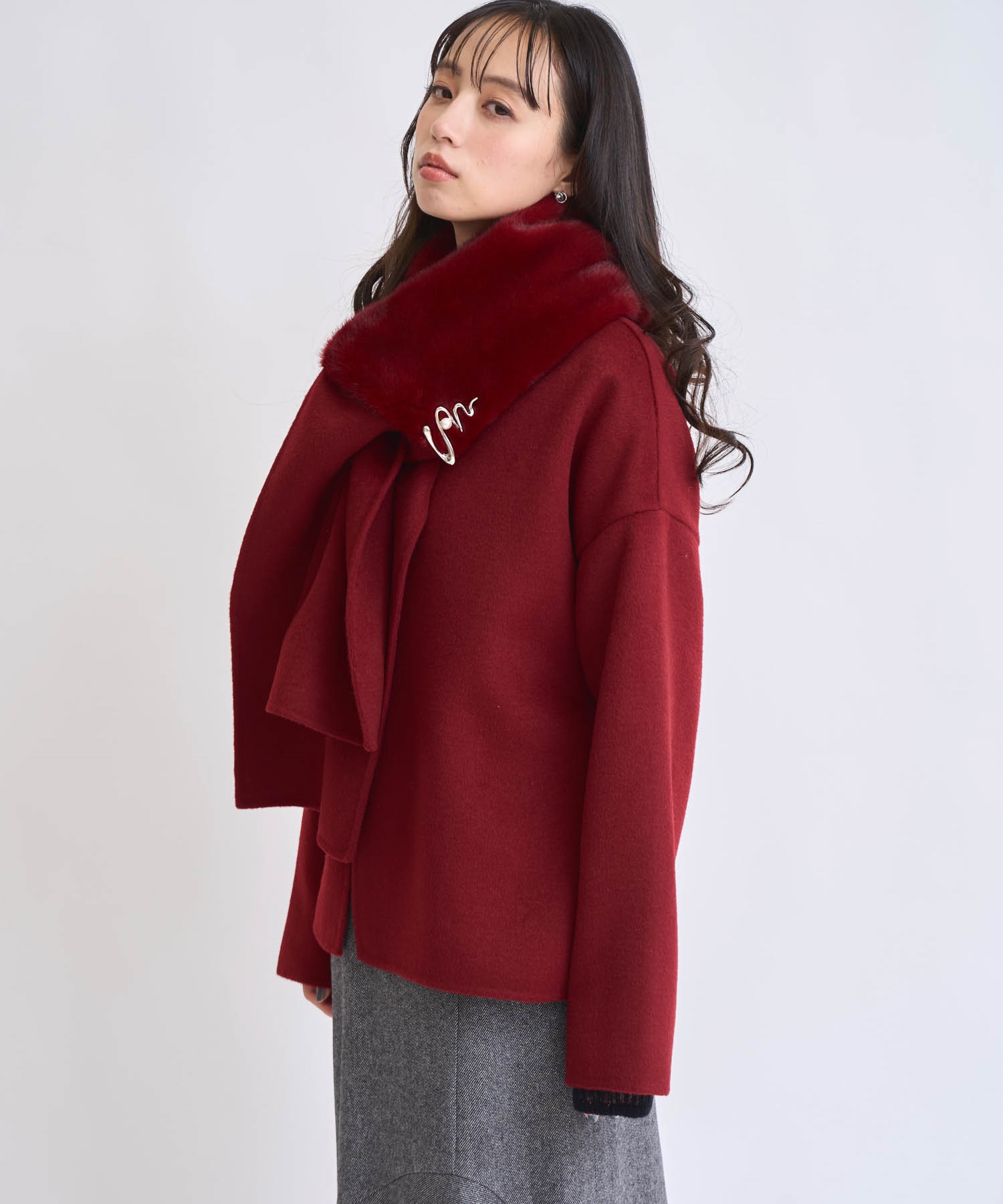 ファーストール付きリバーミドルコート | コート | NOELA OFFICIAL WEB