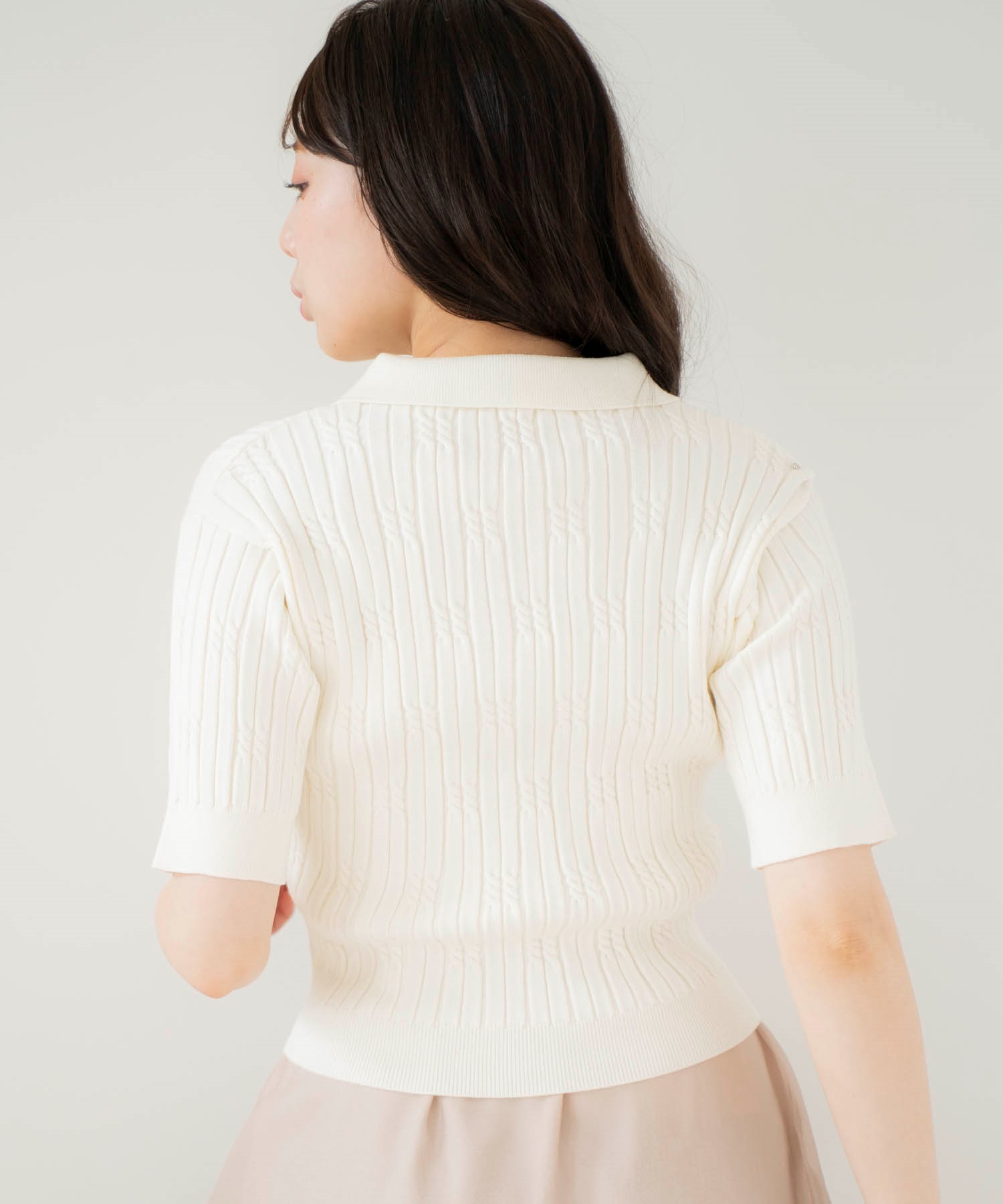 ケーブルポロニット | ニット | NOELA OFFICIAL WEB STORE
