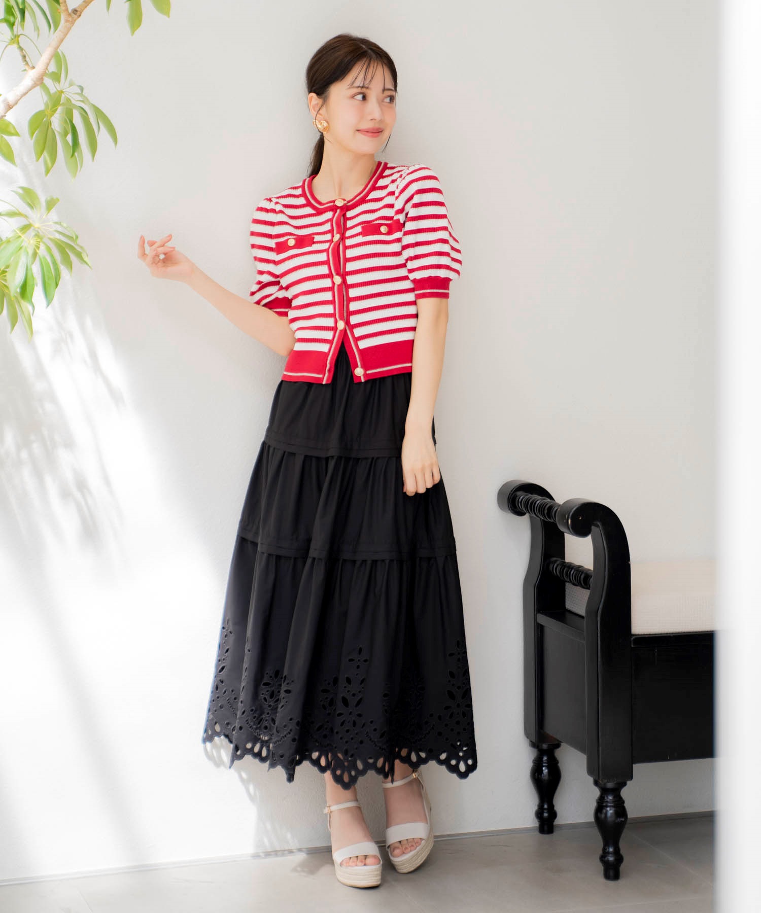 刺繍マキシスカート | フレアスカート | NOELA OFFICIAL WEB STORE