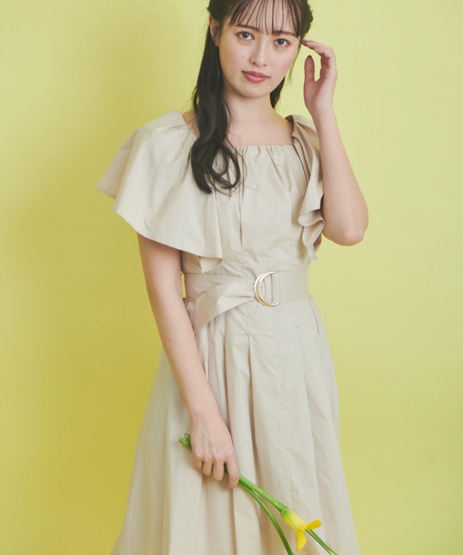 タイプライターボリュームワンピ | ロングワンピース | NOELA OFFICIAL