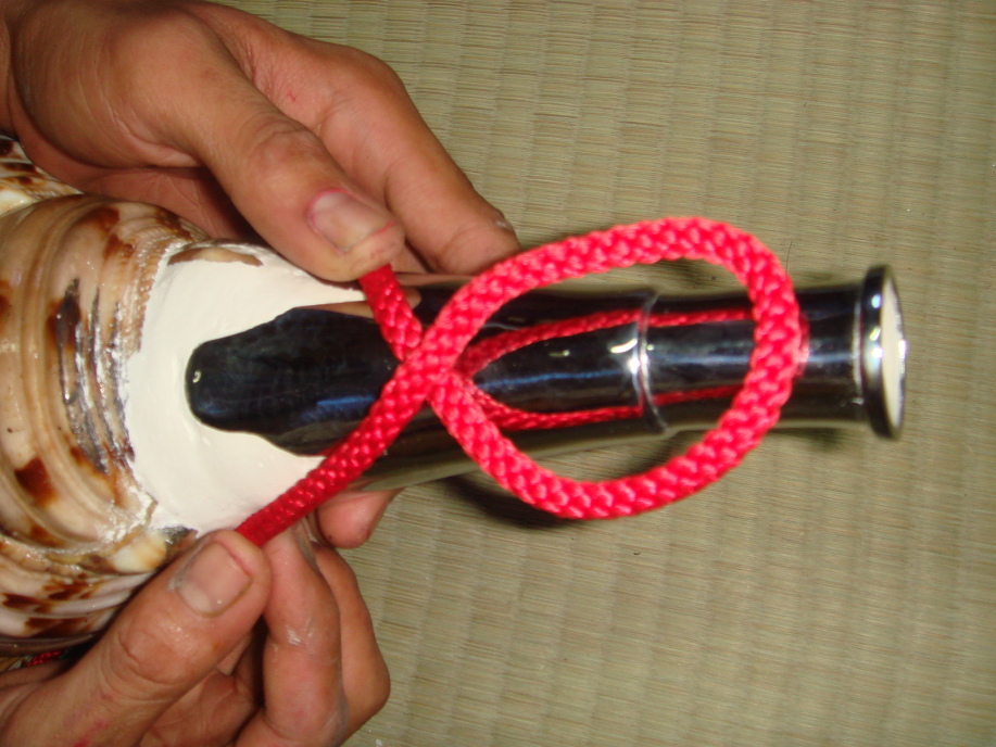 ほら貝紐の結び方