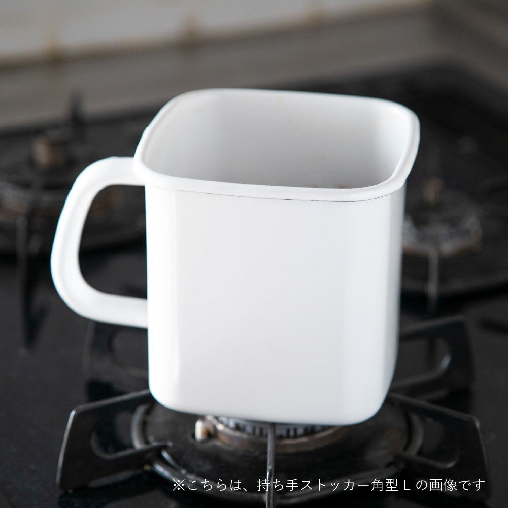 野田琺瑯 持ち手ストッカー角型L ｜のレン神楽坂【公式通販】発酵