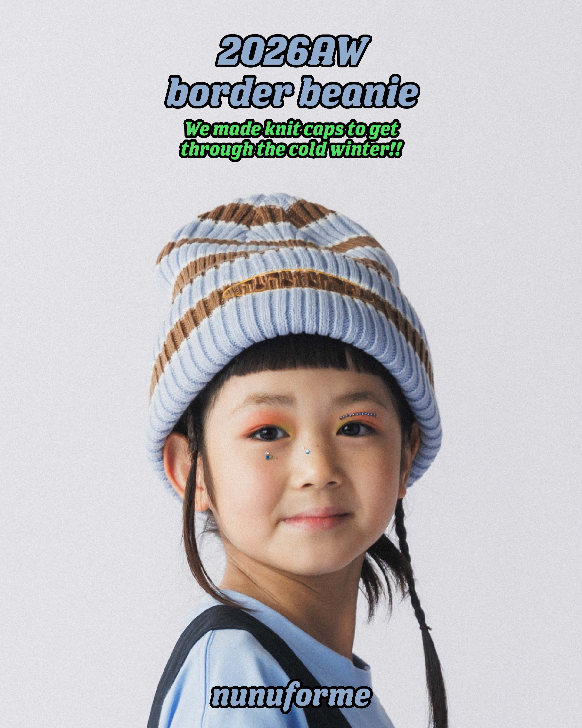WEB限定＞RT-5944/2026WS border beanie