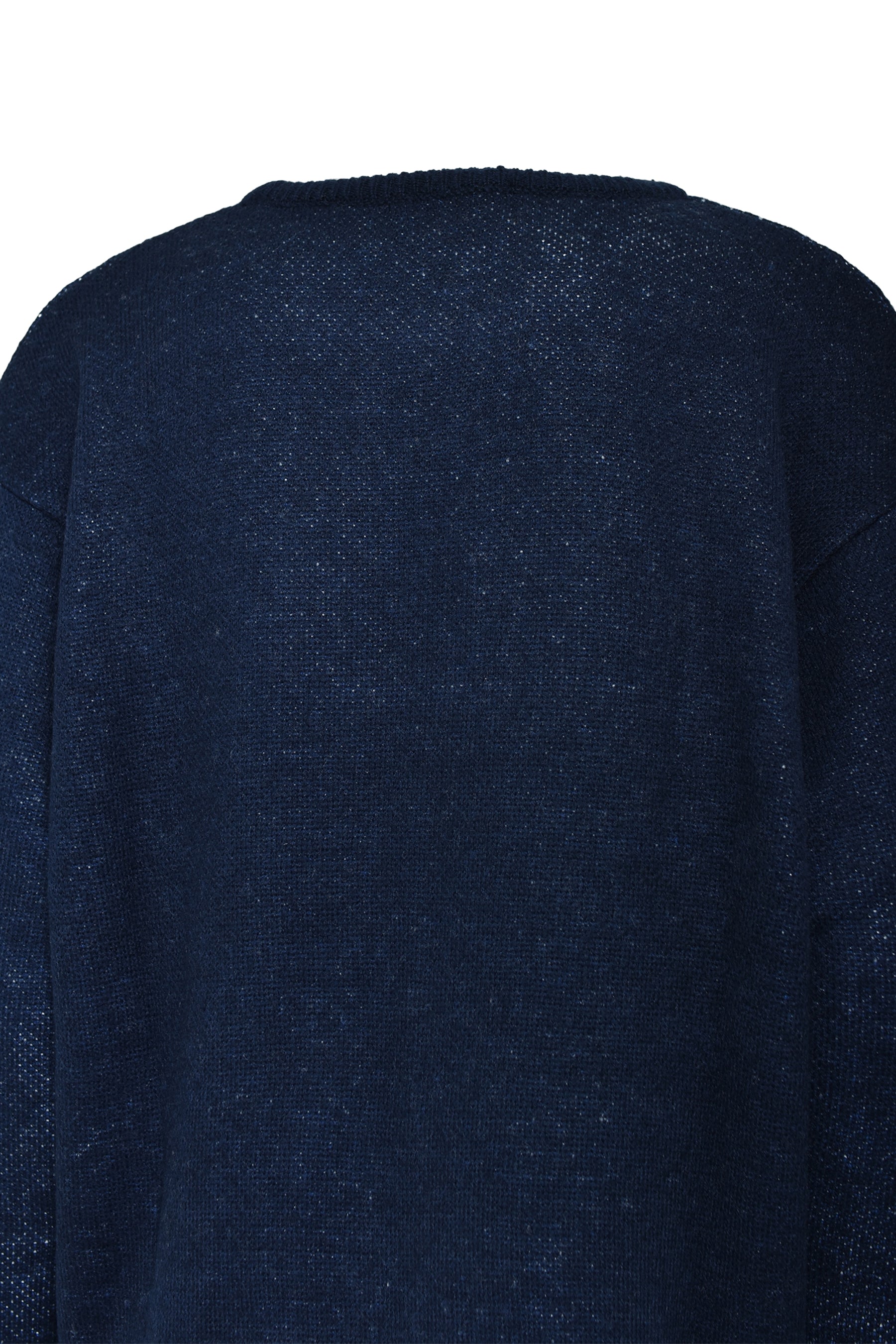 BREATH FW25 ANGEL SCRIPT LOGO MOHAIR KNIT / NAV - NUBIAN