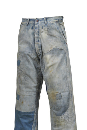 SAINT Mxxxxxx セントマイケル FW25 PAINTER PANTS/DAMAGE / BLU