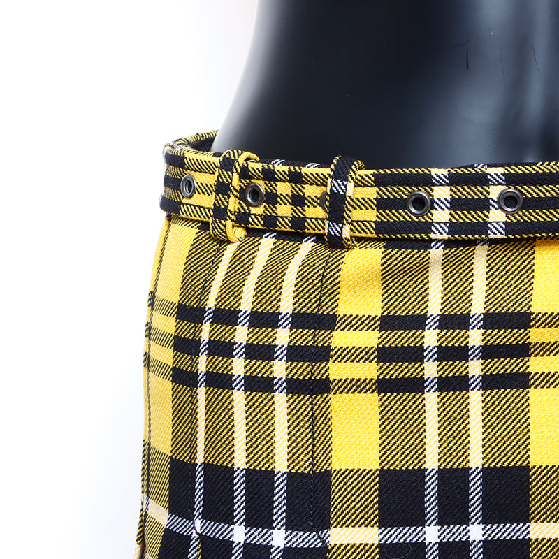 クリスチャンディオール Christian Dior チェック ミニスカート Size