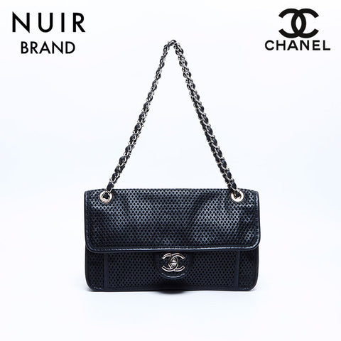 シャネル CHANEL 17番台 パンチング フレンチリビエラ ショルダー