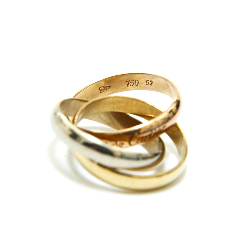 カルティエ CARTIER トリニティリング WG PG YG 750 8.0g 52サイズ 13