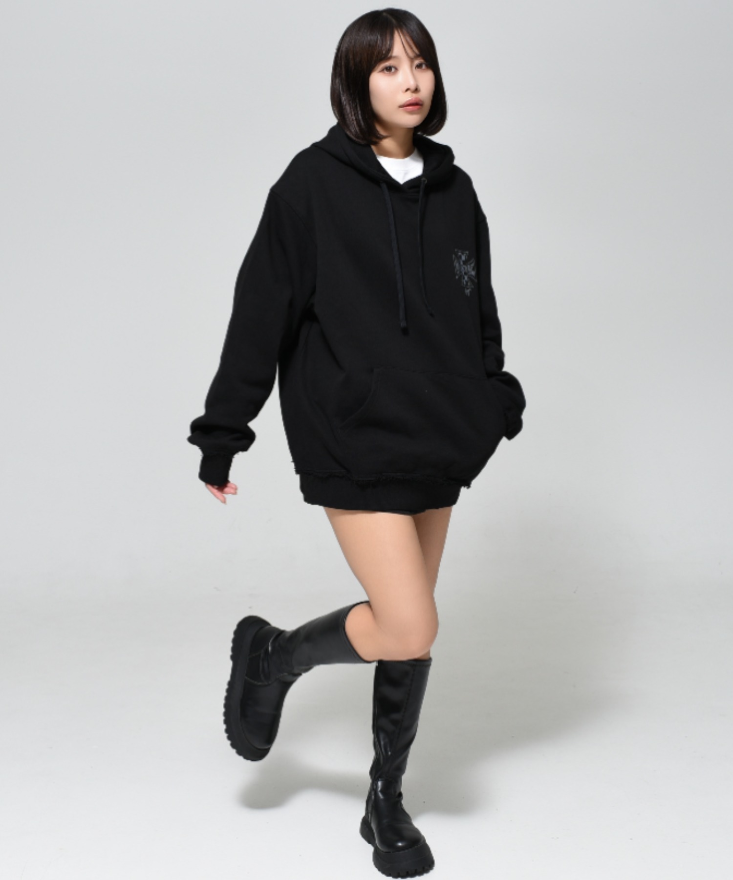 OY/オーワイ』 CHECK CROSS HOODIE/チェッククロスプルオーバー