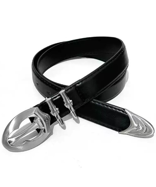 ARULE/アルール』 Silver Trim Leather Belt/シルバートリムレザー