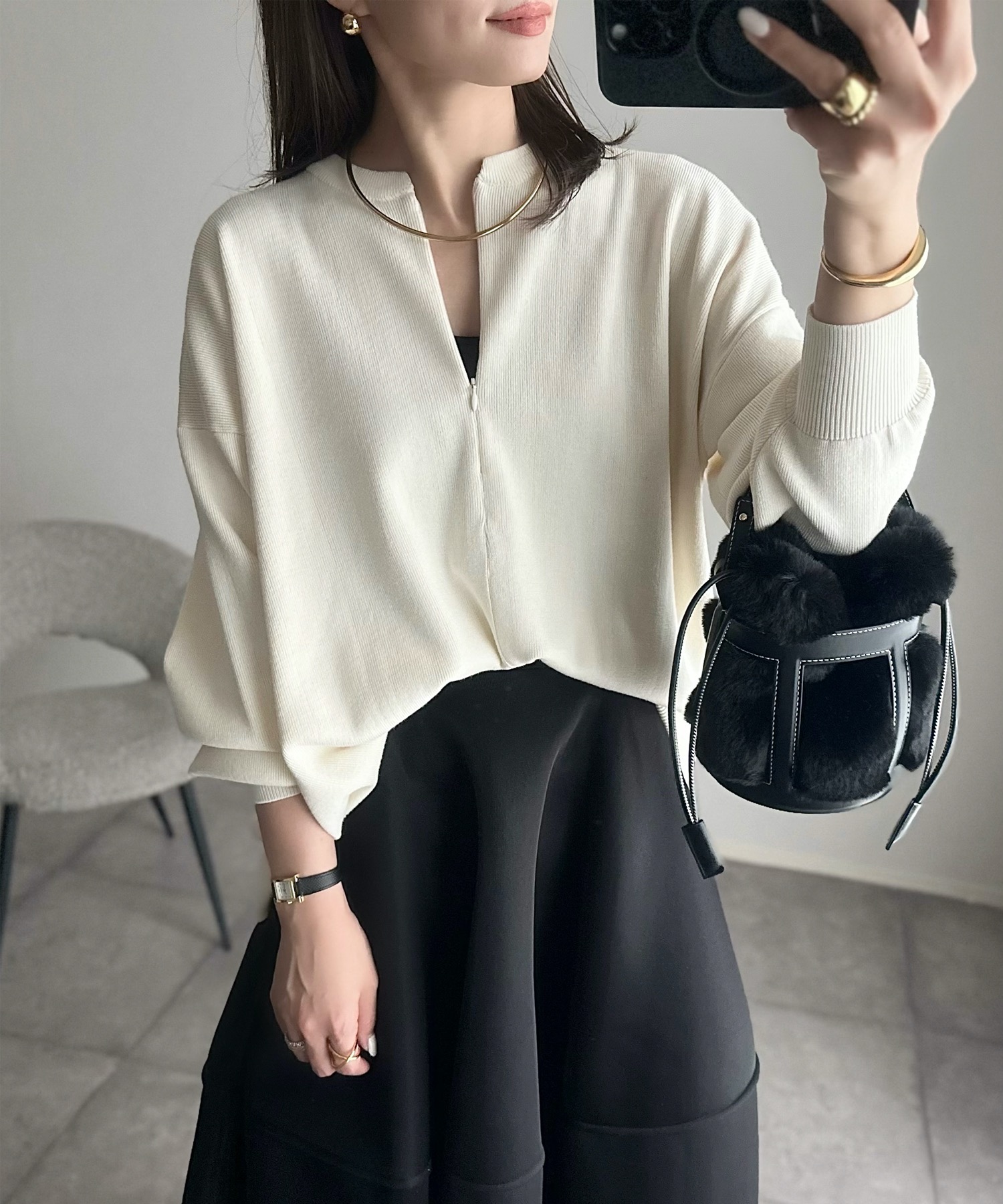 春ニット】フロント2wayニットプルオーバー Emma Taylor│STYLEDOOR