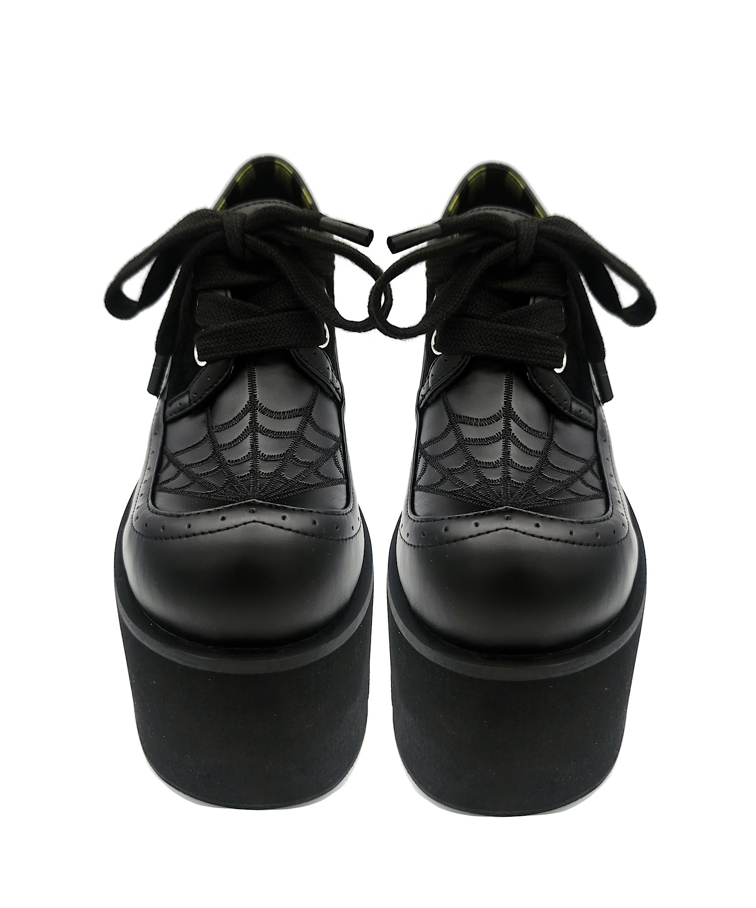 蜘蛛の巣モチーフ 厚底レースアップシューズ Charla Tedrick│Jeffrey