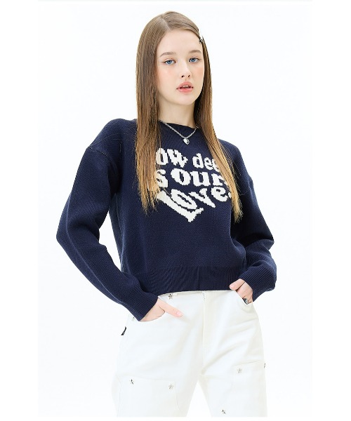 A'GEM/9 × .kom 『LUV IS TRUE/ラブ イズ トゥルー』LOVE KNIT/ハート