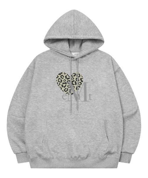 A'GEM/9 × .kom 『MUCENT/ムセント』 SIERRA LEOPARD HEART HOODIE