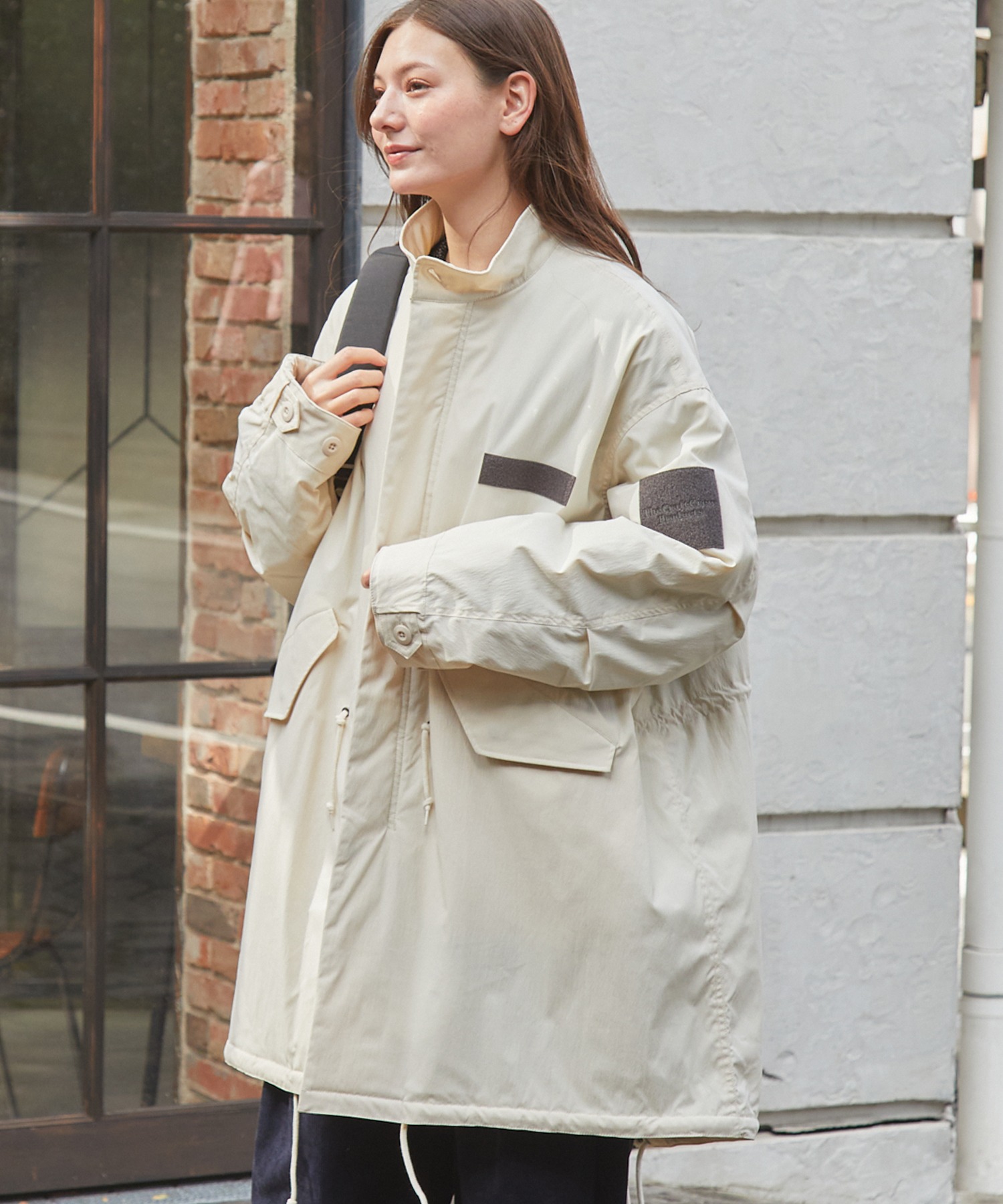 撥水ストレッチナイロン モンスター ミリタリー中綿モッズコート【THE