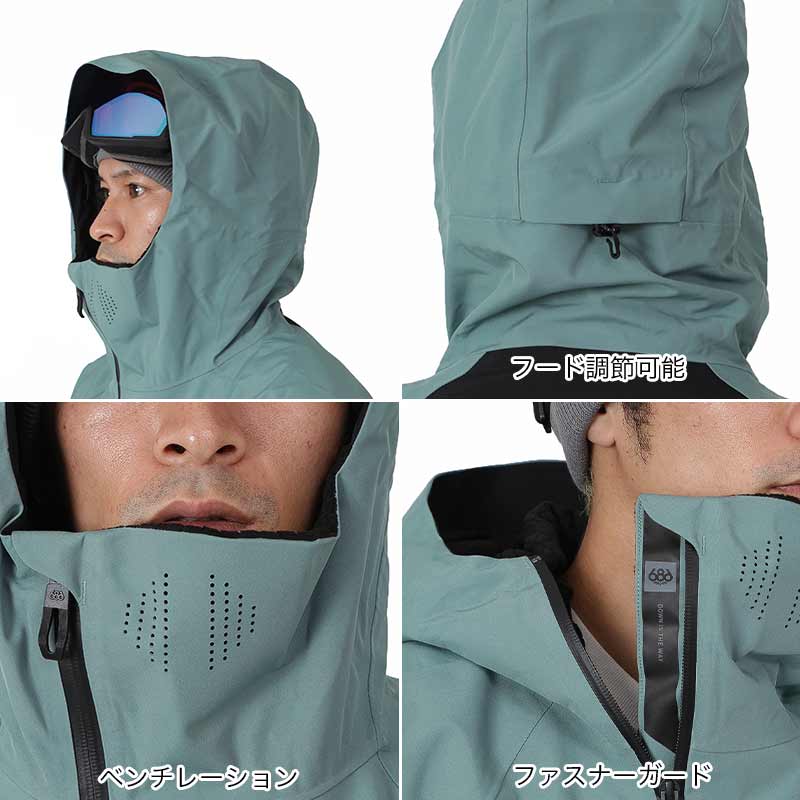 686/シックスエイトシックス メンズ スノーボードウェア ジャケット