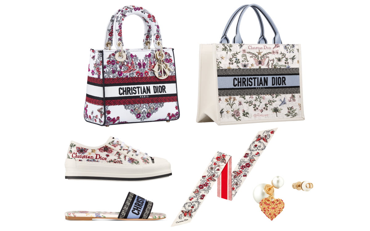 ディオール｜鳥・蝶・花が描くハート柄「レディ D-ライト」やモチーフ
