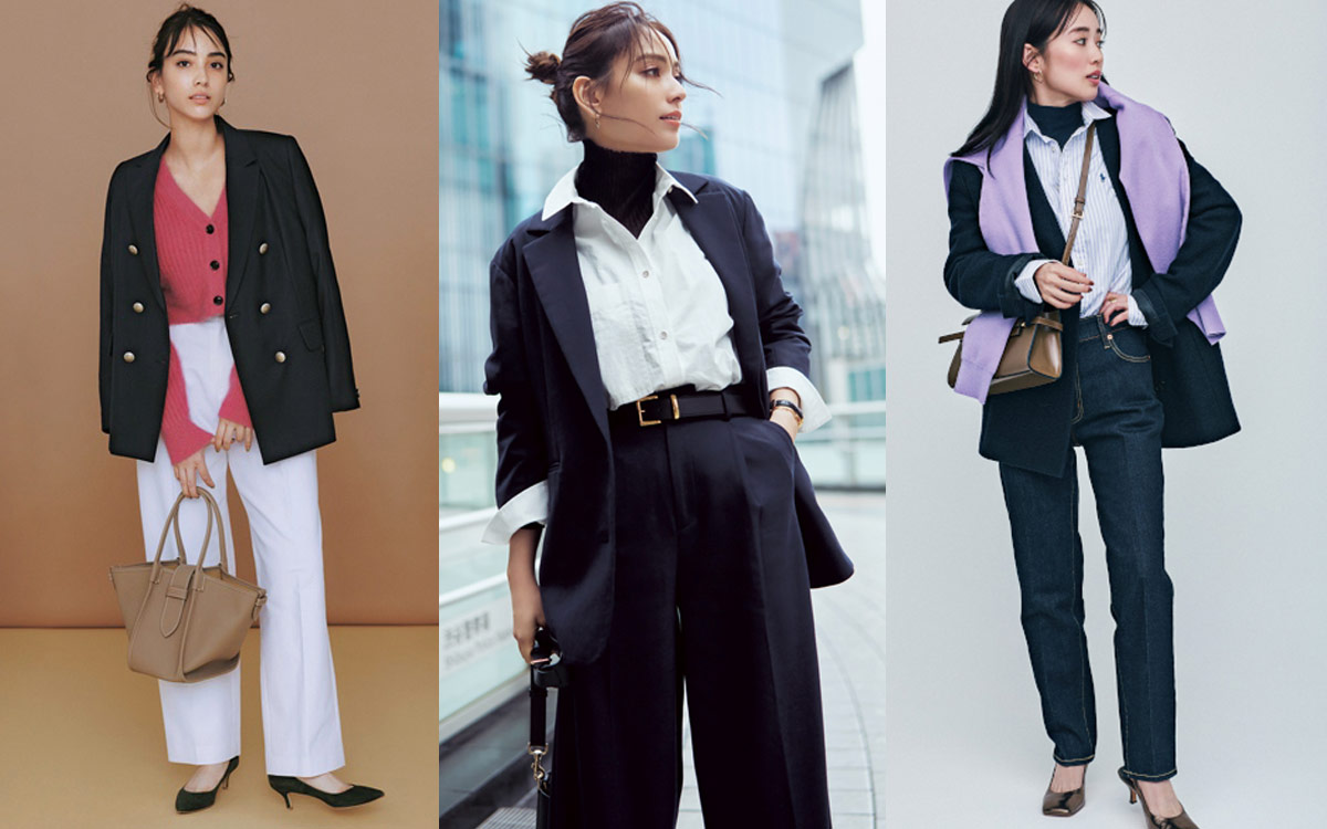 ネイビージャケットコーデおすすめ27選【レディース】オフィス系
