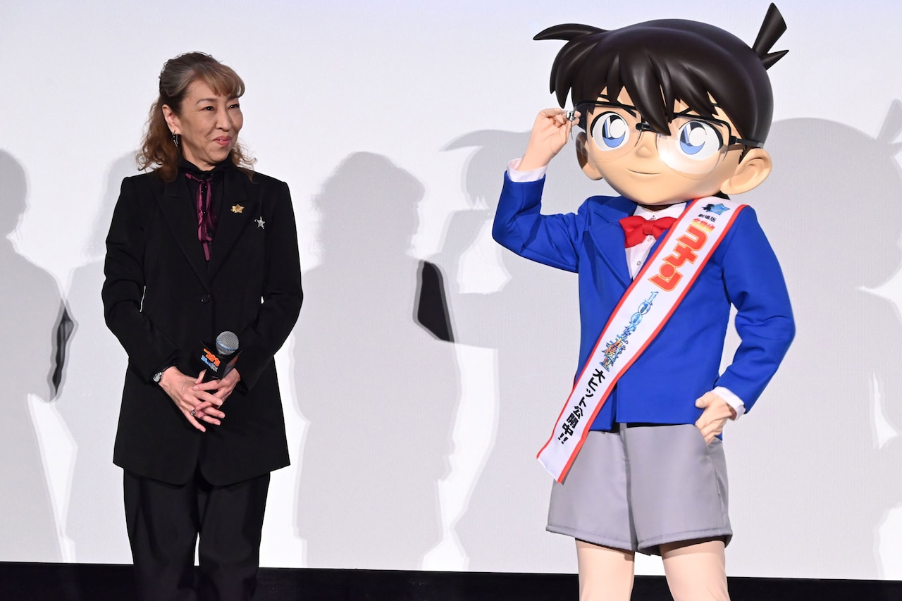 左から高山みなみ、江戸川コナン。 [画像・動画ギャラリー 12/19