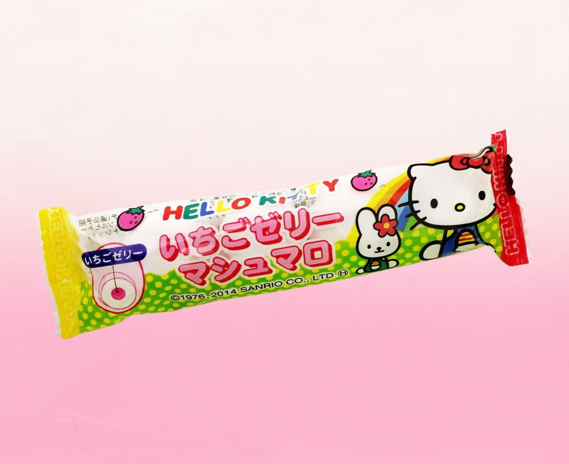 駄菓子の大人買い/ハローキティいちごゼリーマシュマロ：みんなの