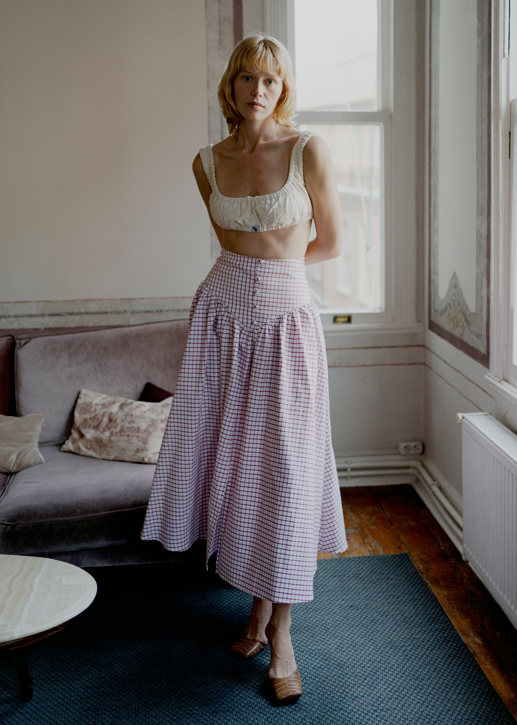 Dani Skirt - Red Check – OhSevenDays