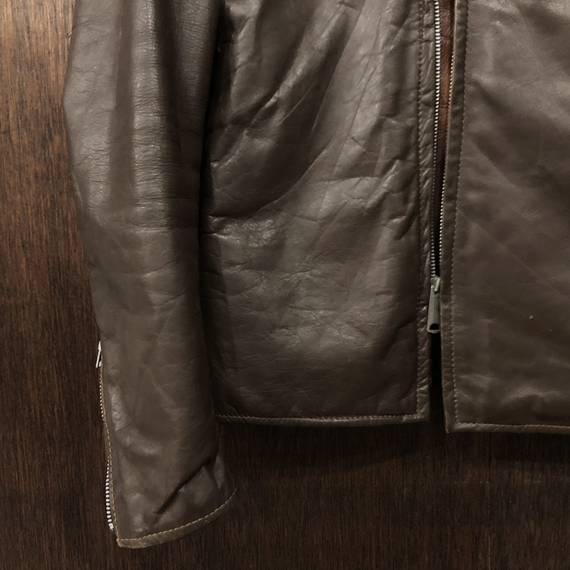 Brooks Single Riders Leather Jacket Dark Brown 34 ブルックス