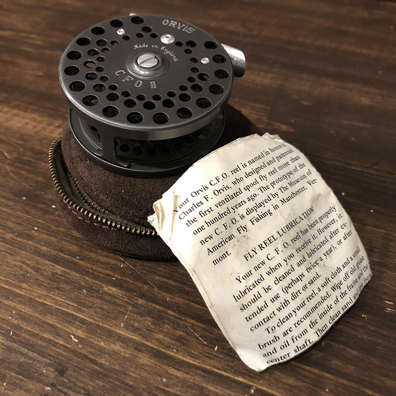 Orvis CFO II Screw Back Fly Reel With Case & Paper オービス