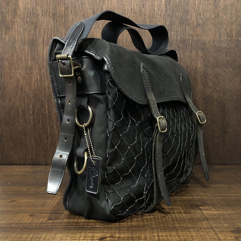 Brady Wye Canvas Fishing Field Shoulder Bag All Black ブレディ