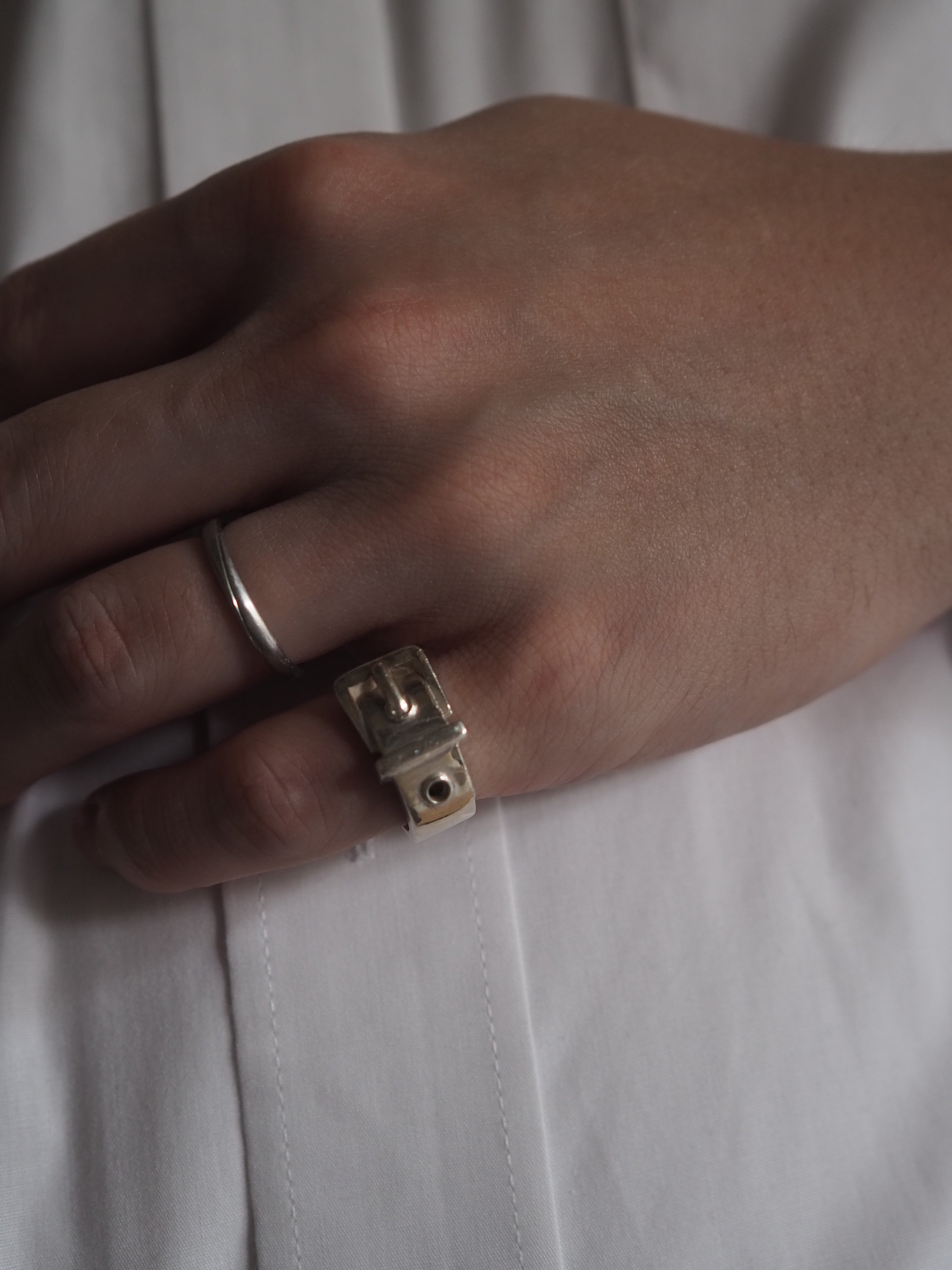 VINTAGE HERMES ヴィンテージ エルメス 1960s リング シルバー SV800