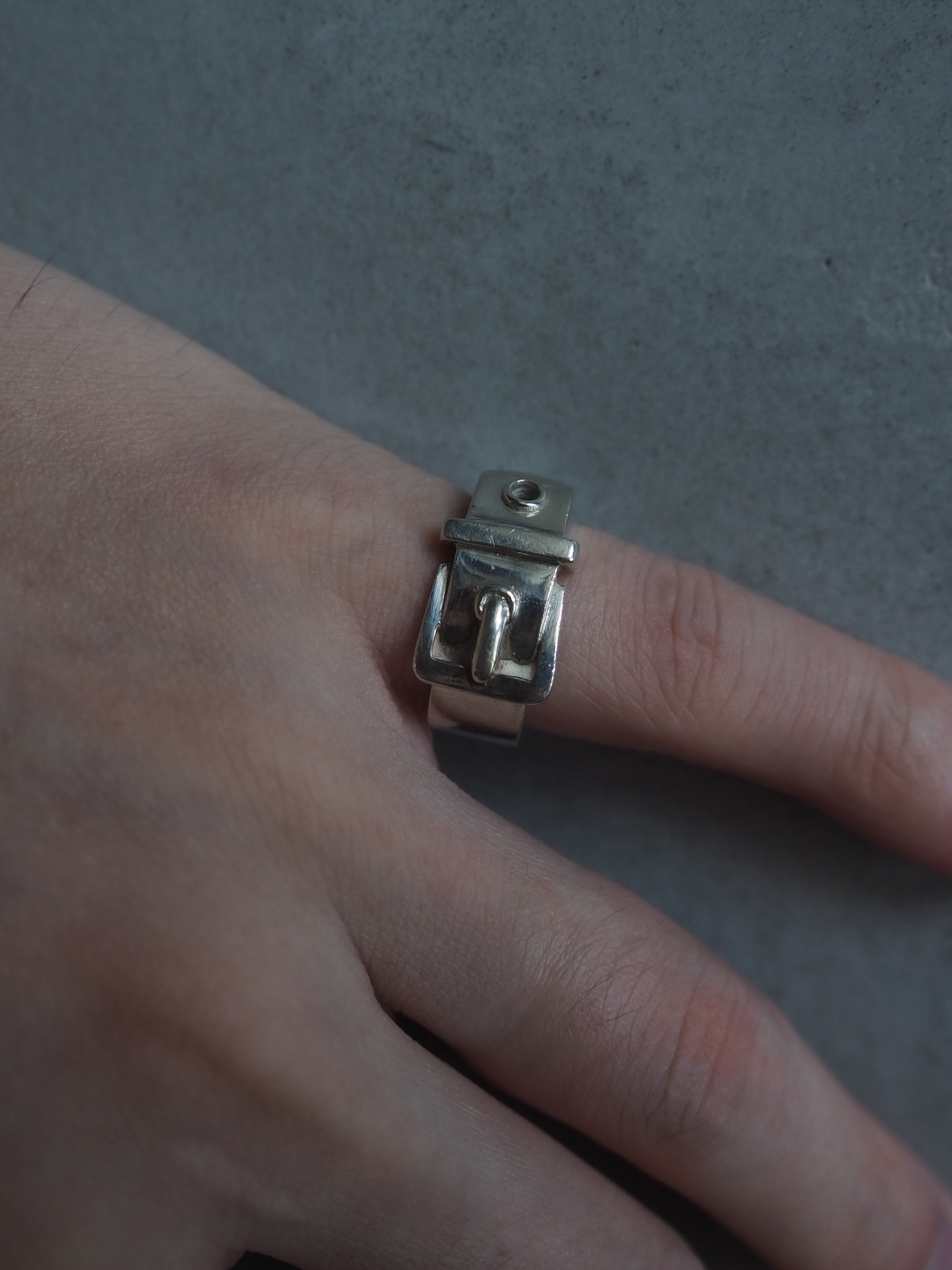 VINTAGE HERMES ヴィンテージ エルメス 1960s リング シルバー SV800