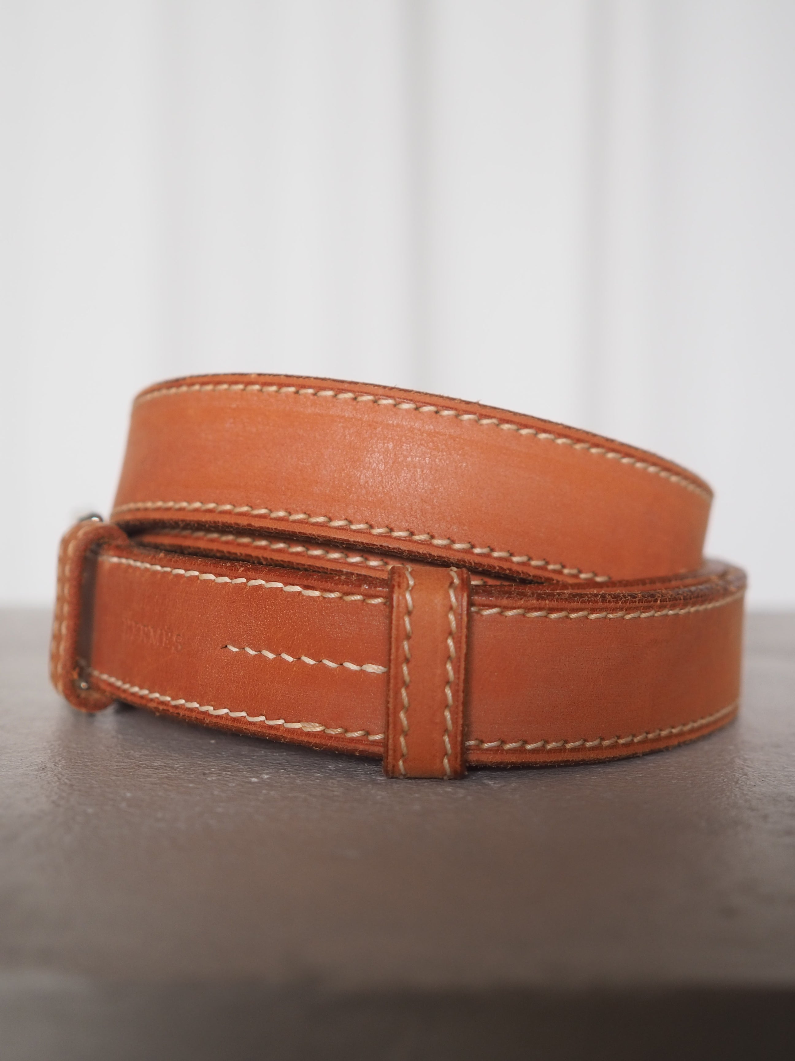 HERMES エルメス エトリヴィエール ベルト 二連 マルジェラ期 シルバー