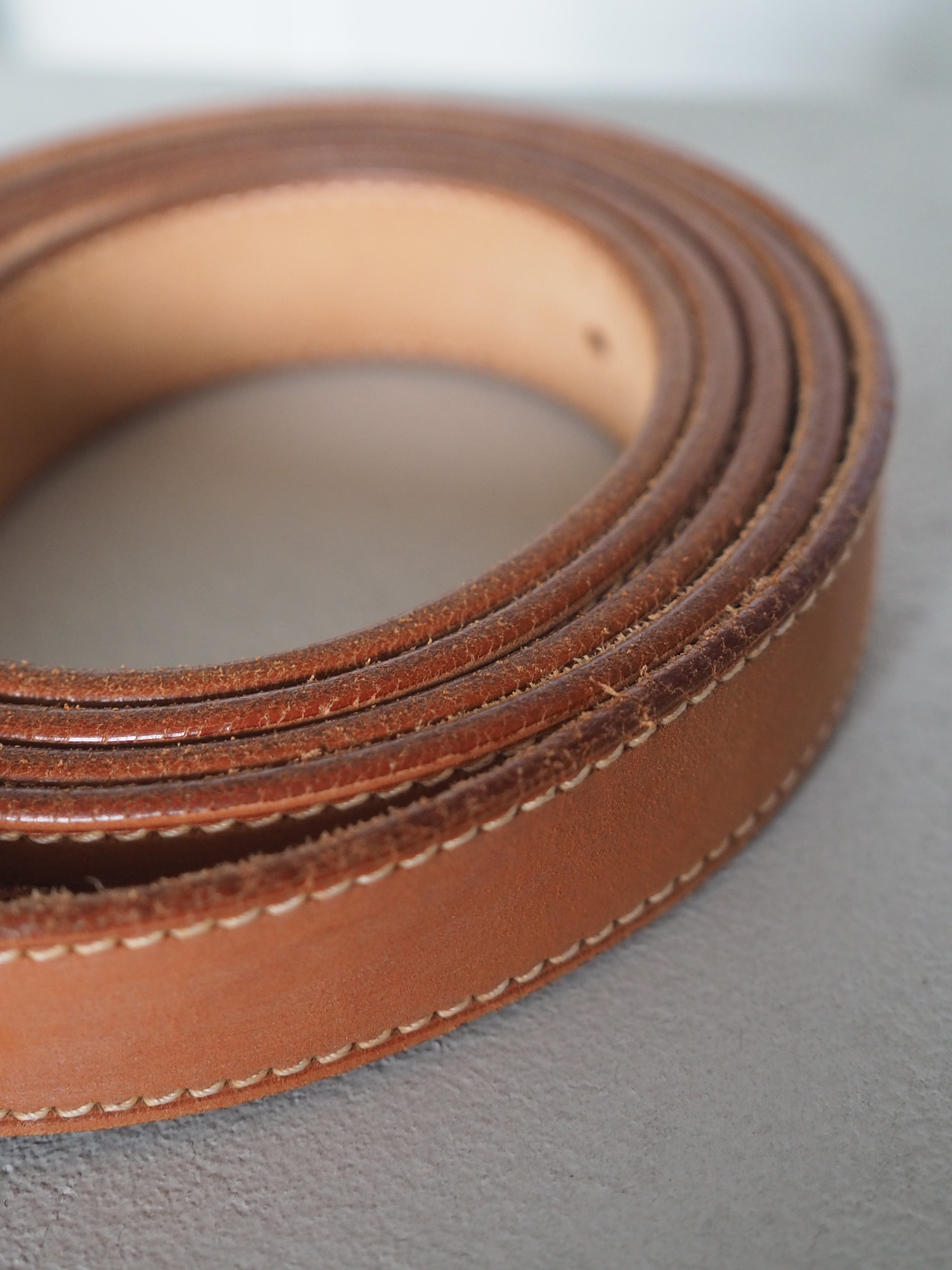 HERMES エルメス エトリヴィエール ベルト 二連 マルジェラ期 シルバー