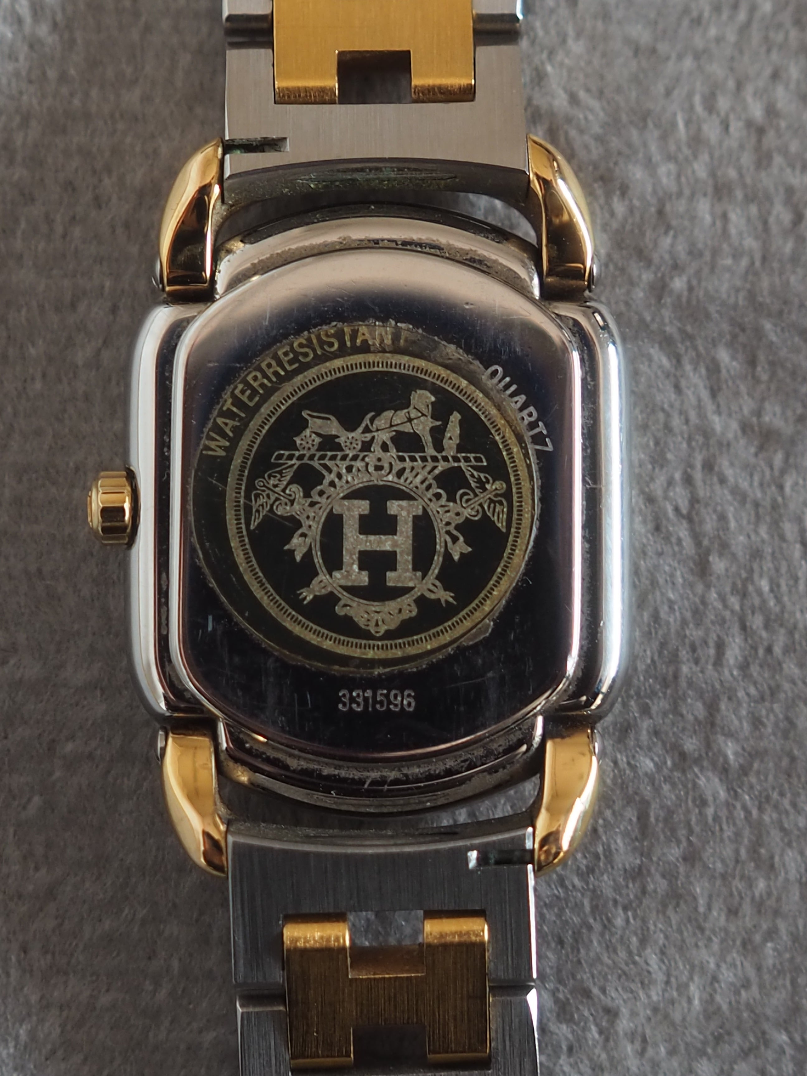 HERMES エルメス ラリー ウォッチ 腕時計 コンビ レディース ヴィンテージ