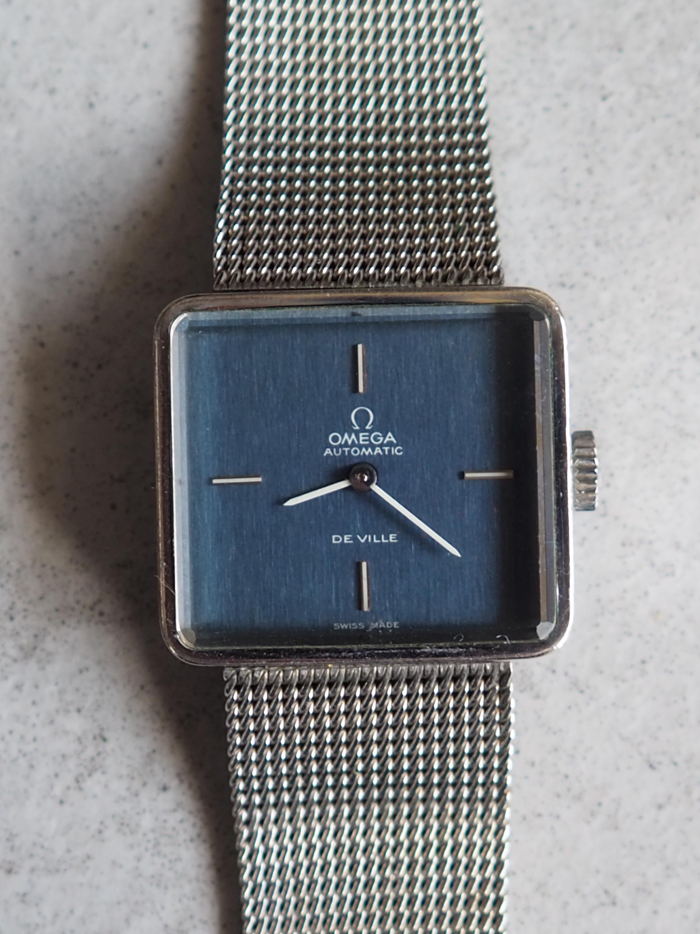 OMEGA オメガ DE VILLE デビル スクエア ウォッチ 腕時計 シルバー