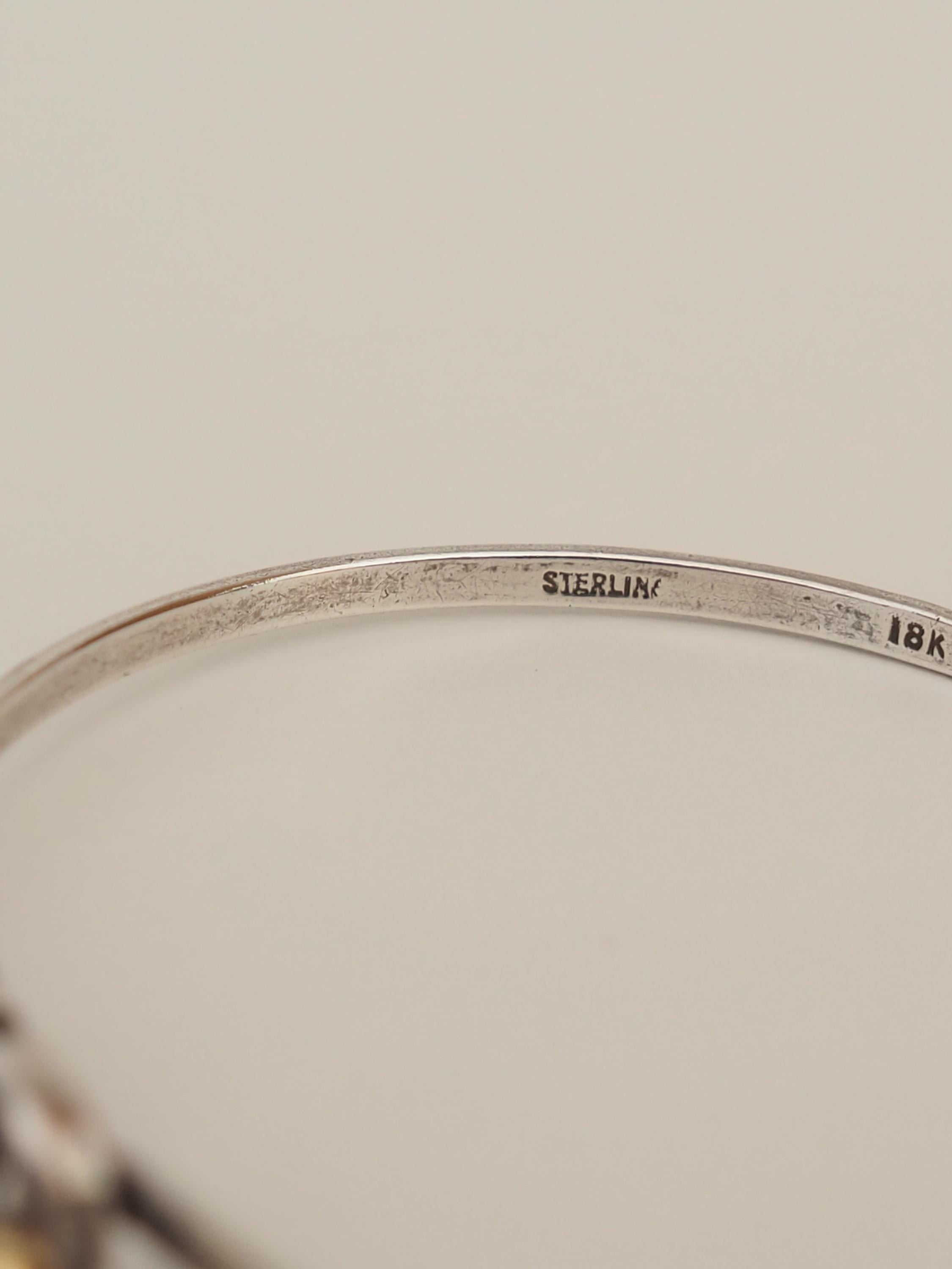 Tiffany & Co ティファニー フック&アイ バングル シルバー ゴールド