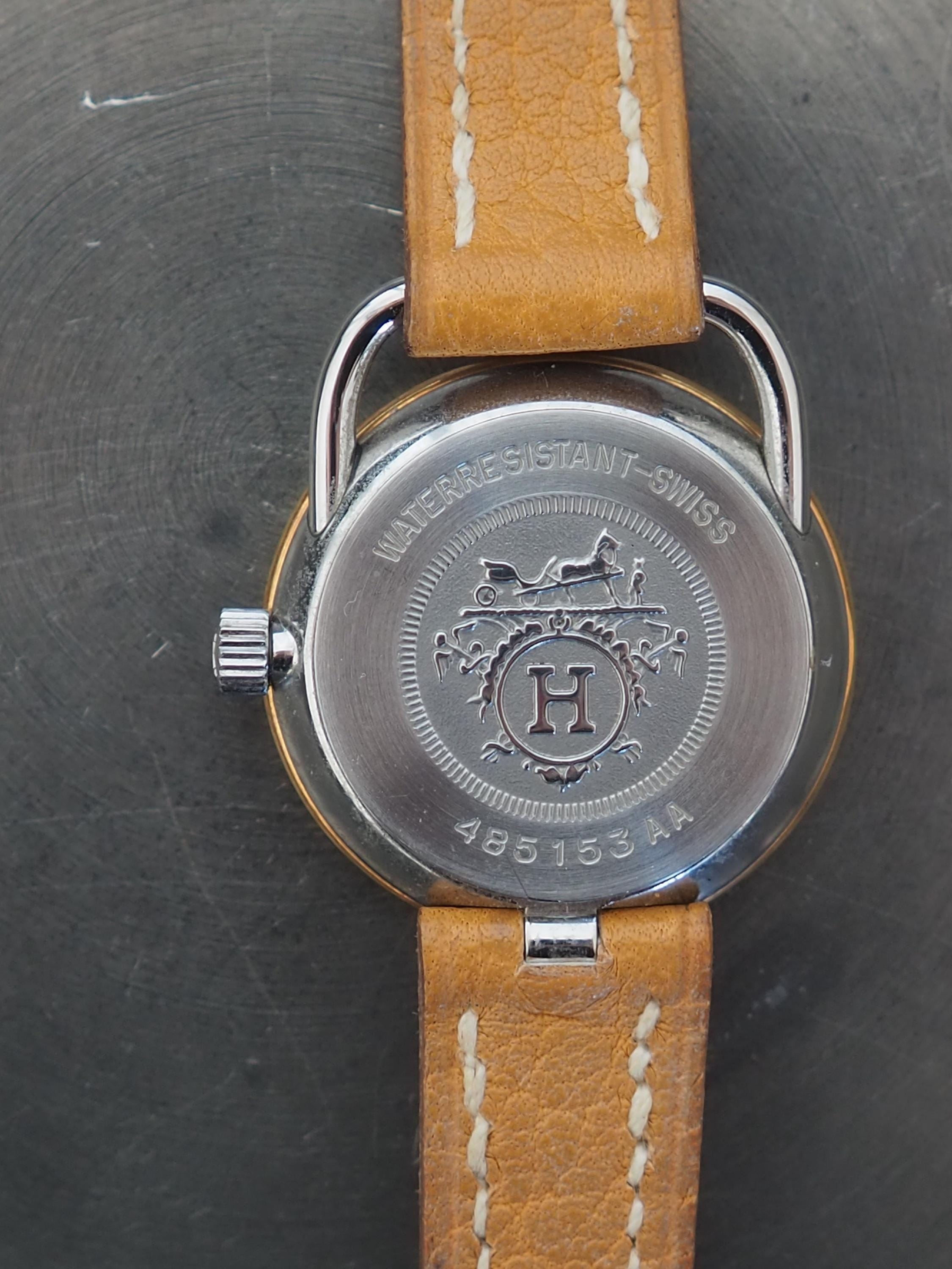 HERMES エルメス アルソー ウォッチ 腕時計 レザーバンド レディース