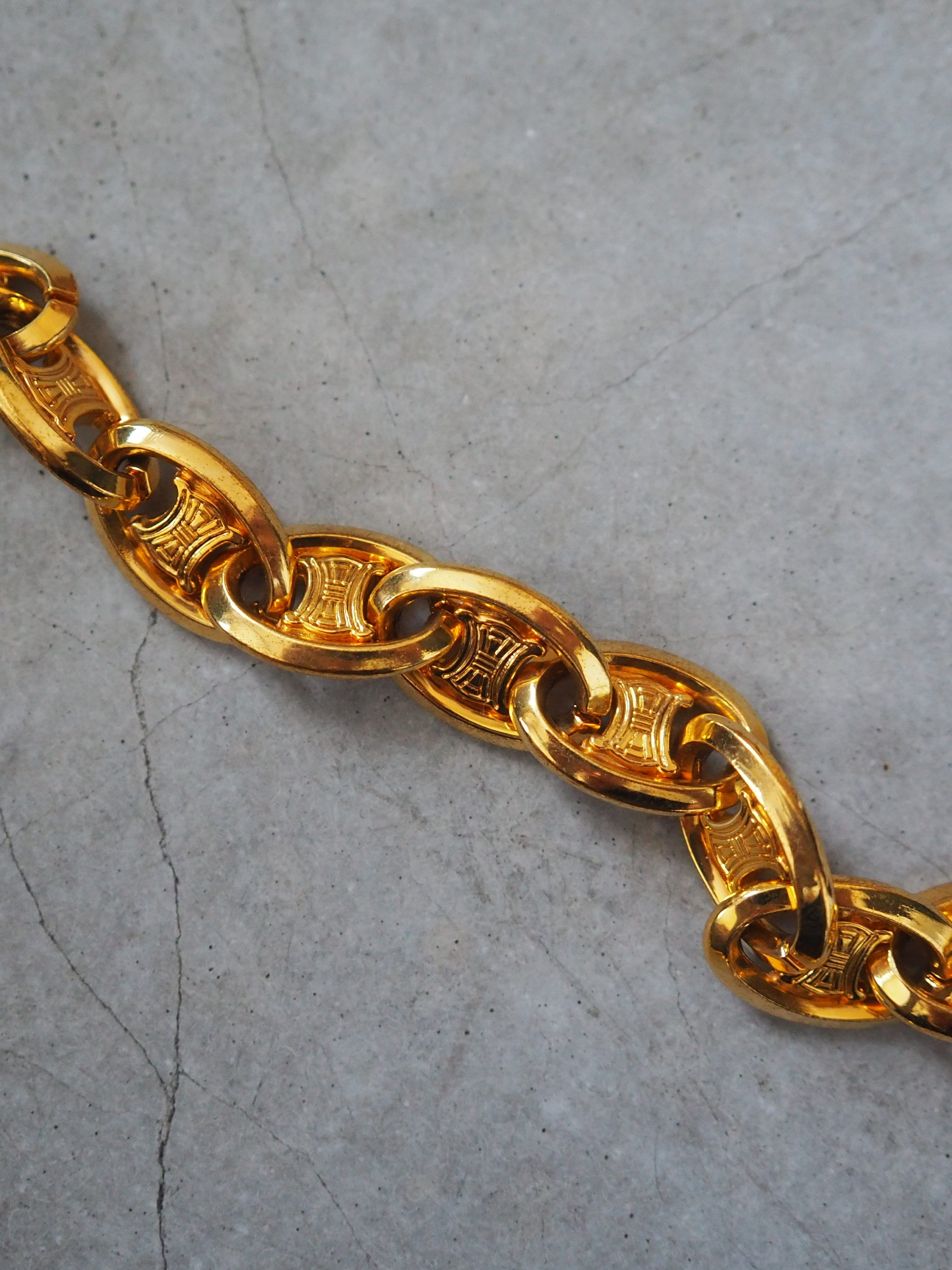 CELINE マカダム チェーン ベルト セリーヌ トリオンフ ヴィンテージ