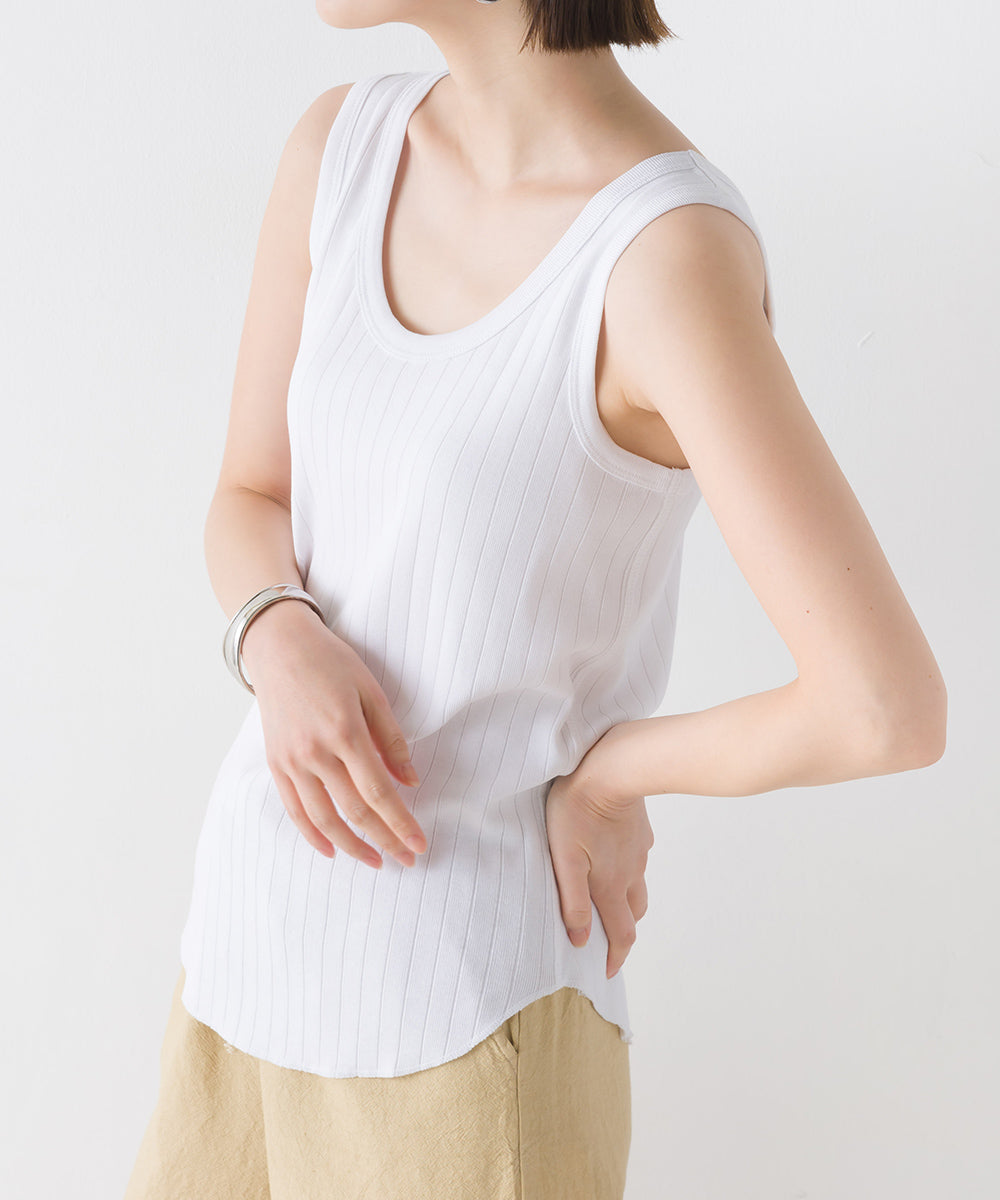 OMNES】針抜リブタンクトップ【1521-5127】