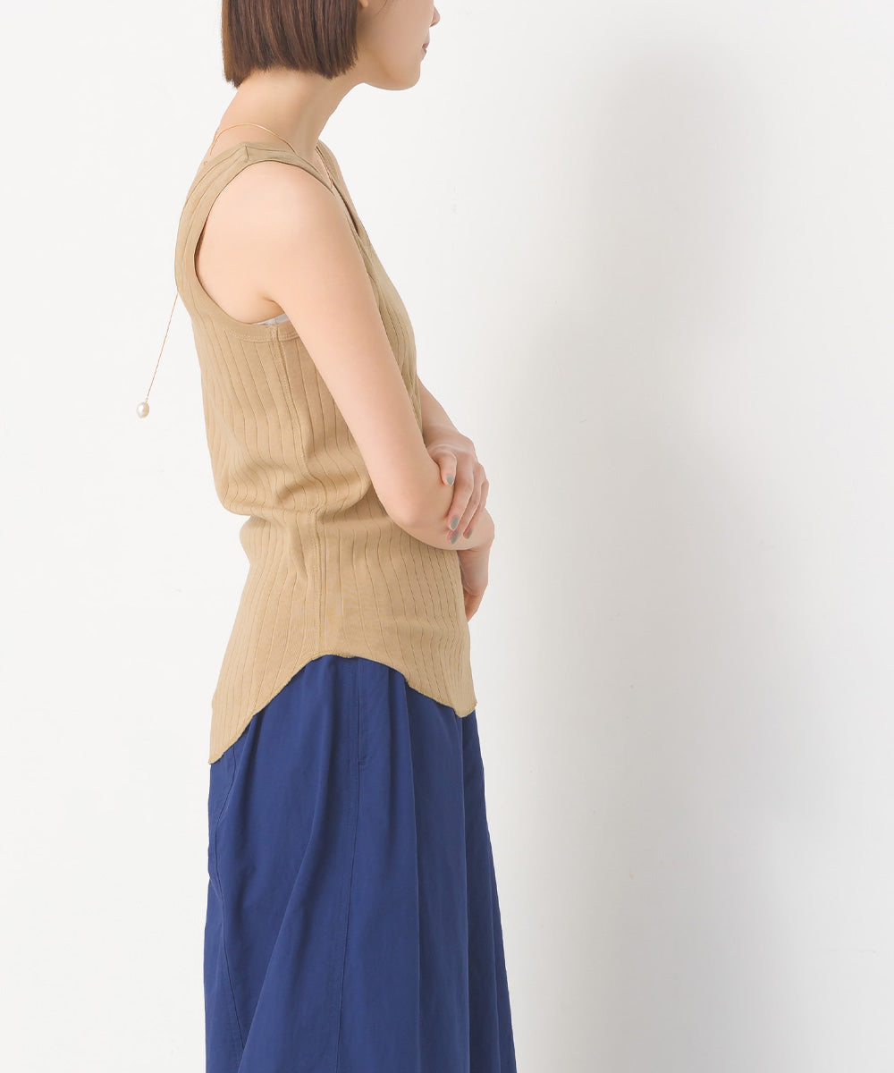 OMNES】針抜リブタンクトップ【1521-5127】