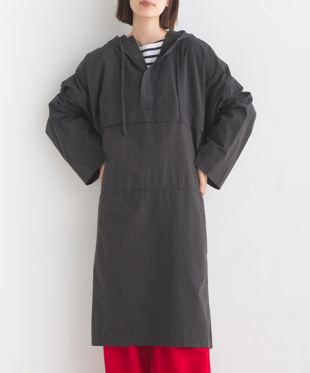 hbA】【OMNES】40ブロード フード付きポンチョコート【1522-7113】