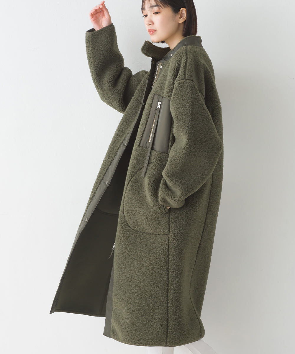 OMNES】ボンディングボア ロングコート【1522-7148】