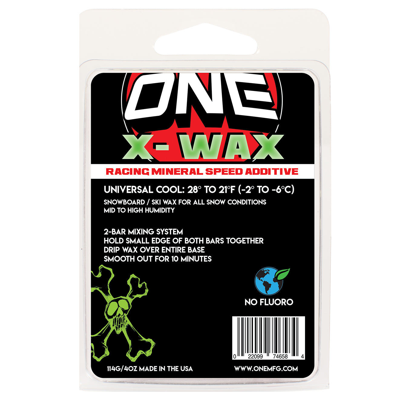 X-Wax 114G Cool Snowboard Wax - One Mfg - Oneball Snowboard