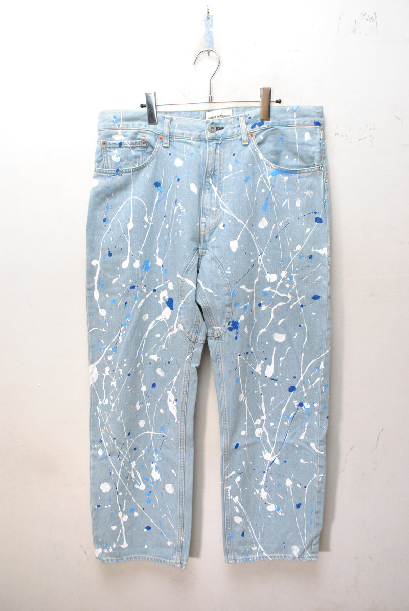 JUNYA WATANABE COMME des GARCONS ペンキ加工サルエルデニムパンツ