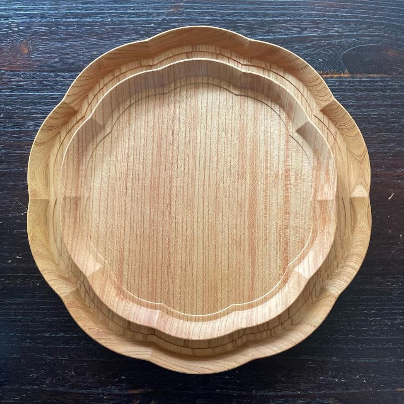 木工房玄 高塚和則 桜 ウォールナット トレー2枚セット 楽天市場】木工