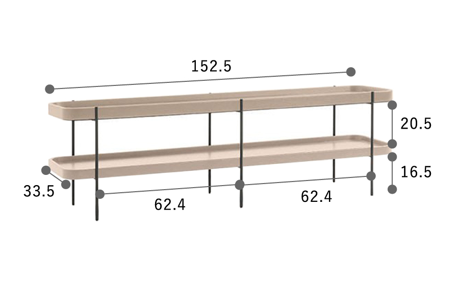 モーダ・エン・カーサ Sketch フムラ TVシェルフ / HUMLA 152 TV shelf