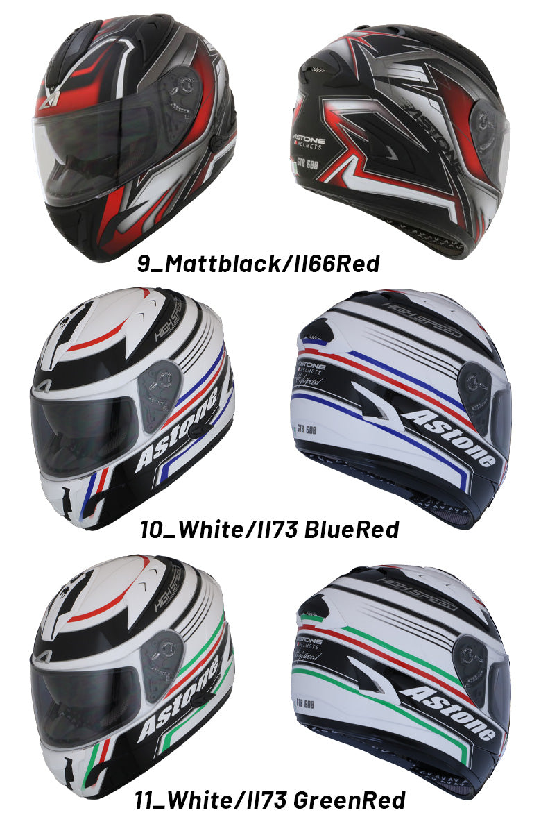 ASTONE アストン GTB600 フルフェイス ヘルメット フランスデザイン