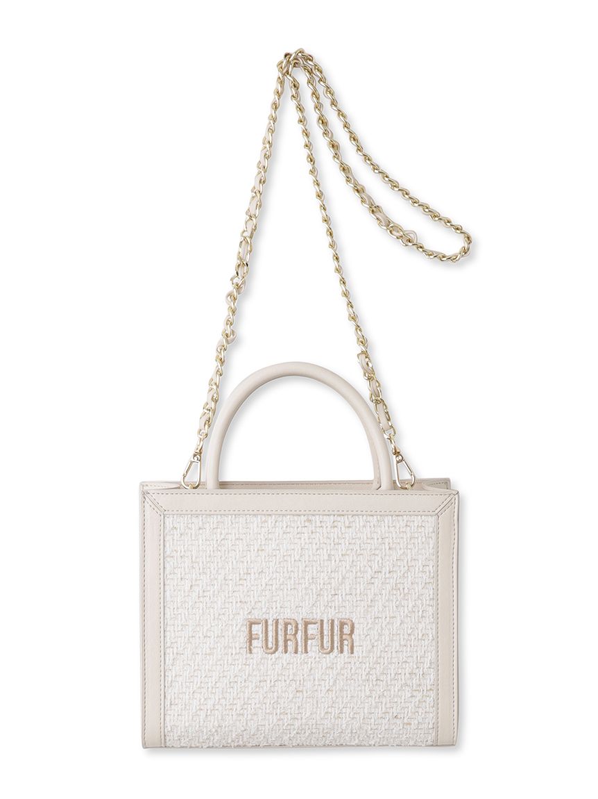 ツイードロゴトートバッグ(F BLK)｜ FURFUR｜渋谷PARCO | ONLINE PARCO