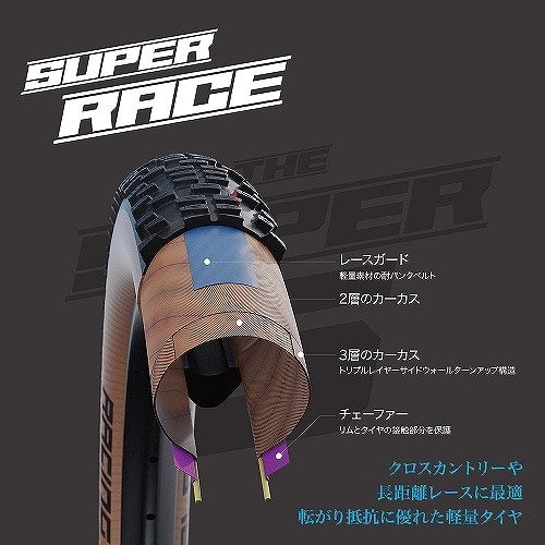 SCHWALBE ( シュワルベ ) チューブレスタイヤ レーシングレイ ブラック