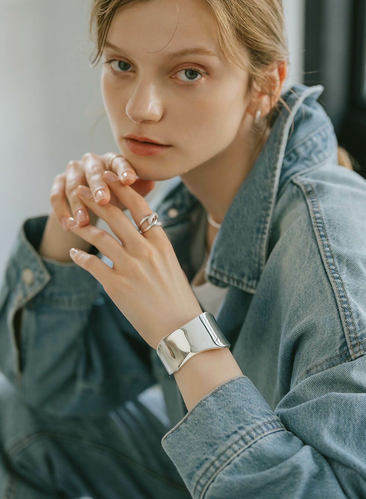 Silver925 Wide Straight Bangle KARPOS -カルポス- | Ops.(オプス