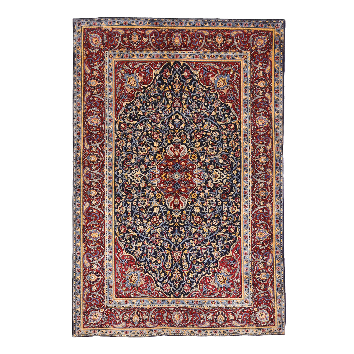 ペルシャ絨毯 (カーシャーン) 208×138cm（FL-70163） – ギャッベ